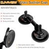 Heavy Duty Suction Cups - Aluminum Vacuum Handle Glass &