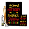 Ornament Collection Black History American Garden House Flags Kit Juneteenth Jubilee Days African Americans Independence Day Small Decorative Gift Yard Banner Made in USA 28 X 40