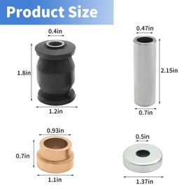 Vkinman 2HR-23526-00-00 14PCS Front Lower Arm Bushing Kit Replacement for Yamaha G E G22 G29, Replace 90381-18001-00, 90387-12016-00, JN6-F2124-10-00, 401-22128-01-00