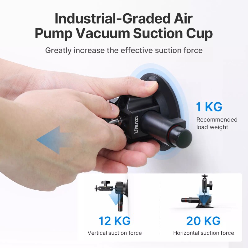 DJI, Instar360, GoPro Ulanzi SC-01 Strong Suction Cup Mount for