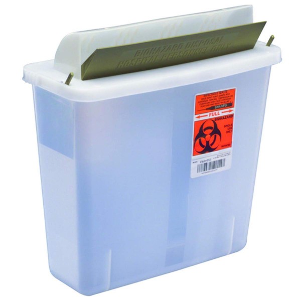 PT# 85121 PT# # 85121- Container Sharps In-Room Mailbox Style Lid ClEar 5qt Ea by, Kendall Company