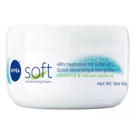 NIVEA Creme Body, Face and Hand Moisturizing Cream, ( Select Type & Size ) - Soft Refreshingly Soft Moisturizing, 16 oz Jar