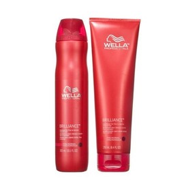 Wella Professionals Brilliance Shampoo 250ml and Conditioner 200ml for Fine Normal Hair