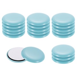 uxcell 20Pcs Furniture Sliders, 2 Inch Round Self-Adhesive Carpet Furniture Moving Pads Gliders Floor Protectors for Carpeted Tile Vinyl Hardwood Floors, Sky Blue