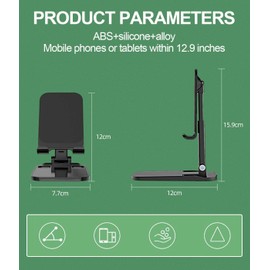 XPEX 1 Piece Adjustable Phone Holder - Foldable and Telescopic Phone Holder for Any Smartphone Model