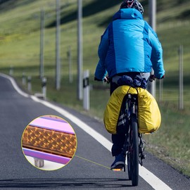 CXWXC Bicycle Pedals with Reflectors 9/16 Inch CNC Aluminium MTB Pedals Lightweight Non-Slip for Mountain Bike, City Bike, Road Bike