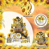 23 Pcs Sunflower Tiered Tray Decor Set Farmhouse Summer Decor