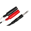 Hosa YPP-117 1/4 Inch TRS to Dual 1/4 Inch TSF