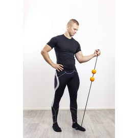 HighRoller High Trainer Trigger Point Swivel Ball with Exercise Band for Chair Attachment