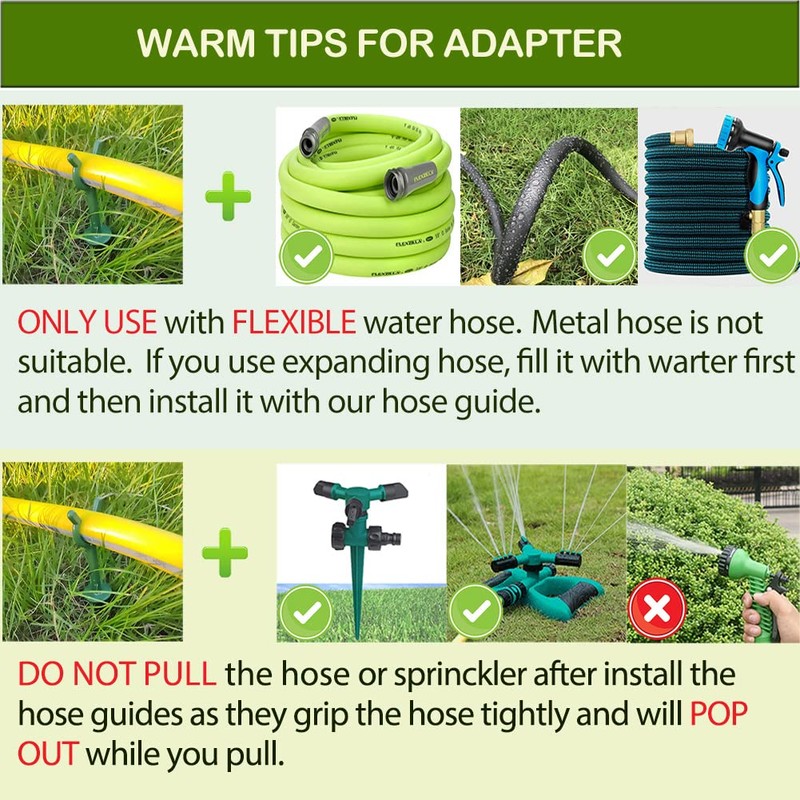 Garden Hose Guide Stakes Set of 10 - Heavy Duty