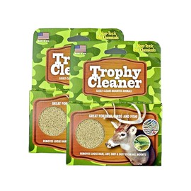 Sparkle Plenty Trophy Cleaner - Animal Trophy Mount Cleaner for Taxidermy Animals -Dry Cleaning Taxidermy Cleaning Kit -No Chemicals Deer Mount Cleaner Pack -Non Yellowing Dry Clean Sponge (Pack of 2)