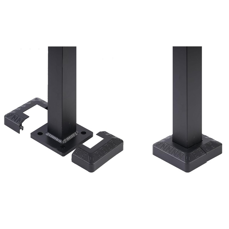 PICESA 1 Step Handrail for Outdoor Steps, Premium Aluminum Alloy