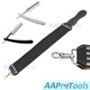 AAProTools Solid Straight Razor - White + Black Plastic Handle