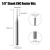 10 Pack Carbide End Milling Engraving Bits, 1/8 inch Shank