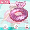 Mermaid Swimming Ring for Children, Pink Water Mermaid Swimming Ring