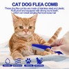 3 PCS Pet Flea Comb Set, Fine Teeth Cat Dog