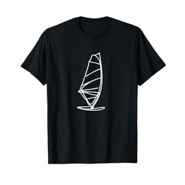 Windsurf Board Sketch Windsurfing Event T-Shirt