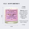 Fuwu, velas aromaticas relajantes Happy Birthday de cera de soya