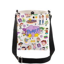 CMNIM Fairly Merch Oddparents Character Crossbody Bag Oddparents Complete Series Inspired Gifts Cosmo&Wanda Fan Messenger Bag (he Fairly Odd Parents CB)