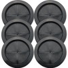 WELWIK 6PCS 2-1/8'' x 2-1/2'' Drilled Rubber Grommets Firewall Hole