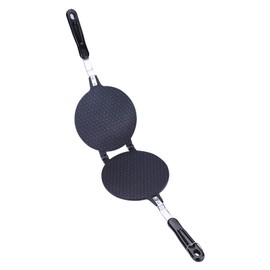 Nonstick Waffle Cone Maker, Aluminum Alloy Egg Roll Machine Crepe Maker Ice Cream Cones Maker Kitchen Baking Tool with Long Handle for Gas Stove, 6.7inch