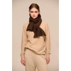 Prettystern Yak Wool and Lamb Wool Airy Knitted Scarf Winter