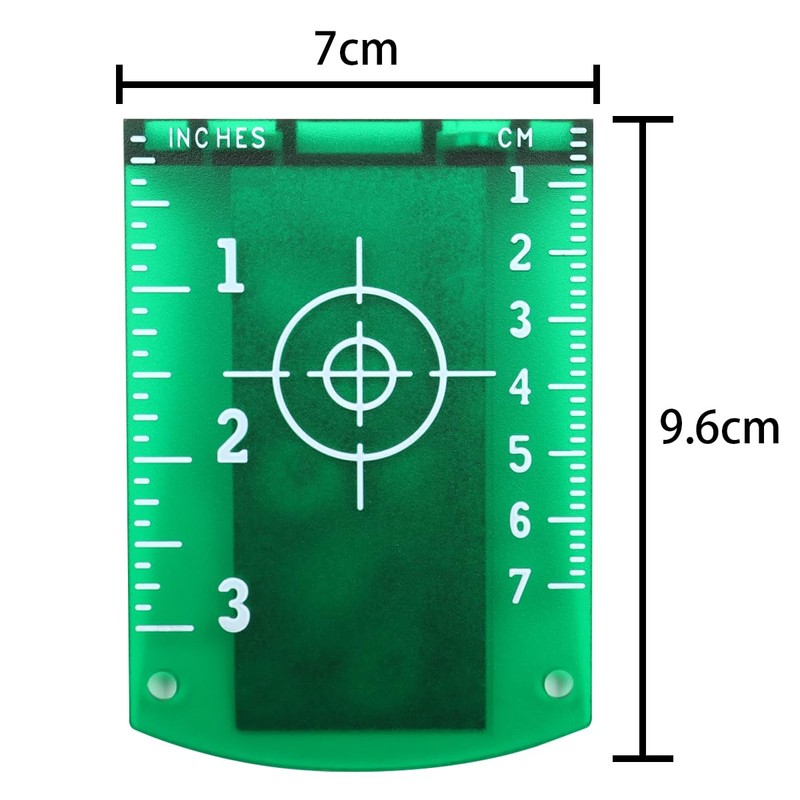 Sarini Laser Target Plate, Magnetic Target Plate for Aligning Laser