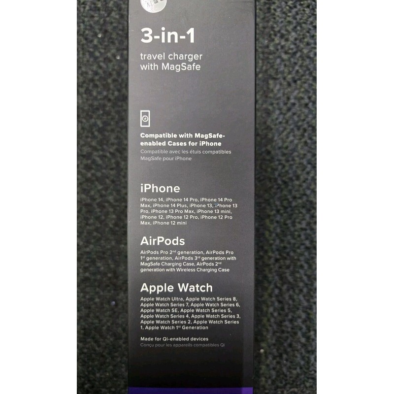 Mophie 3-In-1 Travel Charger with MagSafe