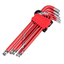 Sealey Anti-Slip XL Metric Ball-End Hex Key Set (11 Pieces)