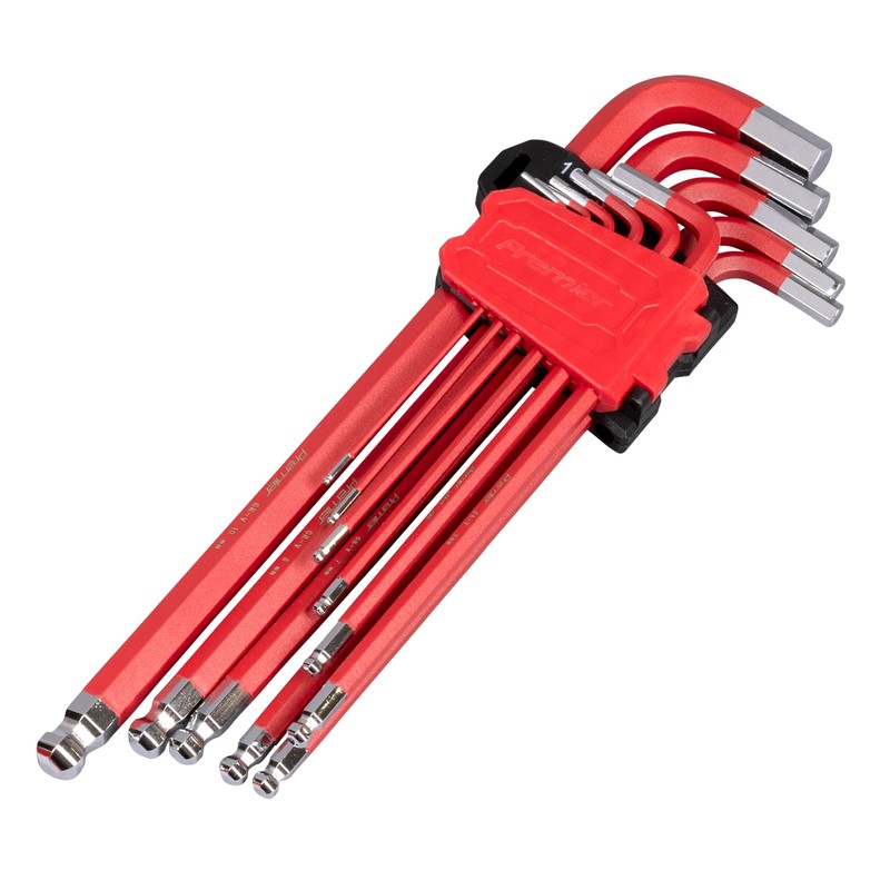 Sealey Anti-Slip XL Metric Ball-End Hex Key Set (11 Pieces)