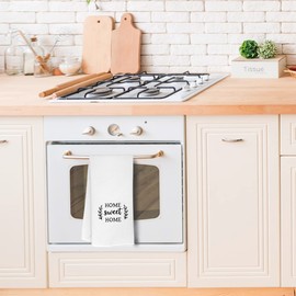 ZJSYXXU Home Wreath Kitchen Towels Dishcloths,Home Sweet Home Dish Towels Tea Towels Hand Towels for Kitchen,Housewarming Gifts for New House New Apartment Women Men(391)