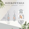Orchid Earrings for Women 925 Sterling Silver Opal Butterfly Orchid