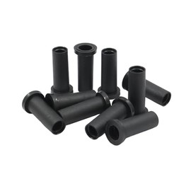 WITTKOWARE Pack of 10 kink protection sleeves up to cable diameter 8 mm, installation diameter: 10.5-12 mm, total dimensions (diameter x length): 15 x 31.5 mm, black