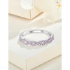 JIWOY Twisted Stackable Ring 925 Sterling Silver Infinity Ring Round