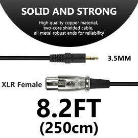 shure Geekria Microphone Cables for Shure SM58, SM57, SM48, SM7B, MV7, PGA48 (8 ft)