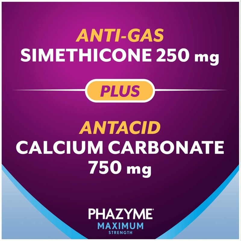 Phazyme Maximum Strength Gas & Acid Relief, Works Fast, Cherry