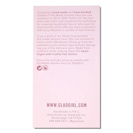 Glad Lash Signature Volume Fans 10D C Curl 9mm D Curl 11mm