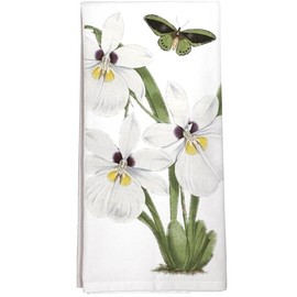 Mary Lake-Thompson Montgomery Street Moth Orchid Cotton Flour Sack Kitchen Dish Towel