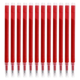 Pack of 12 Red 0.7mm High Quality Erasable Refills, Compatible with Pilot Fixion Pens, Long Writing Time of 400m, Heat Sensitive Ink (Red, 0.7mm)
