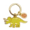 World Shoji 151140 Key Chain Dinosaur Key Ring Triceratops
