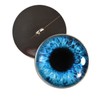 Bright Blue Human Sew On Glass Eyes 30mm Buttons with