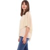 Malito Women's Chiffon Blouse - Concealing Bat Shirt - Asymmetric