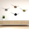 WALPLUS 24" FlexiClock Black Without Number Metal Wall Clock Modern