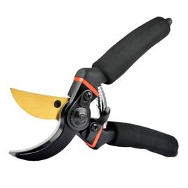 Senshuomy Heavy Duty Garden Secateurs Garden Scissors, Professional Garden Pruning Shears with Spare Blade&Spring, Premium Titanium Garden Pruning Shears, Soft Handle Gardening Scissors