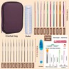 NAMOON 60 Pcs Crochet Hook Set, Crochet Needles Set with