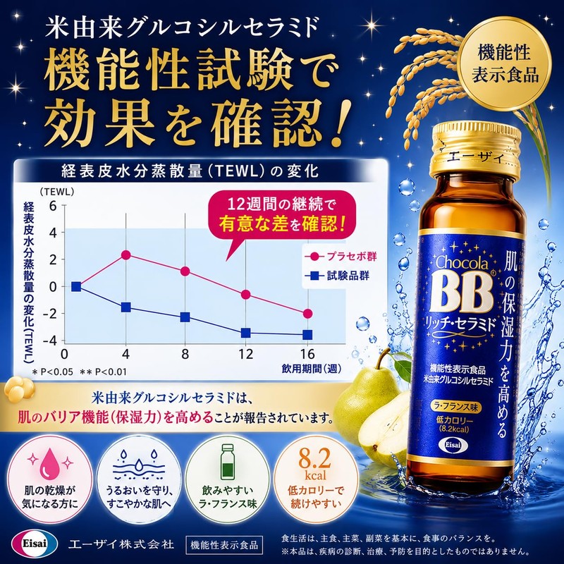 Chocola BB Rich Ceramide 50mL x 3 Bottles [Health Food]