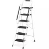 SEGAWE 5 Step Ladder with Handgrip 330Lbs Steel Step Stool