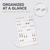 Earrings Stand Display, 72 Holes Acrylic Earring Holder Organizer, Ear
