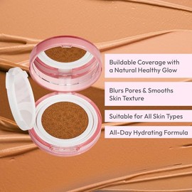 Ruby Kisses Base De Maquillaje En Cojín, Maquillaje Coreano De Cobertura Total, Ligera Y Duradera, Acabado Natural Y Luminoso Que Dura Todo El Día... 