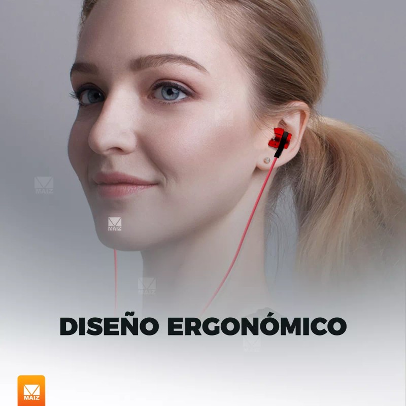 Maíz Audifonos Celular Manos Libres Alambricos In Ear Microfono